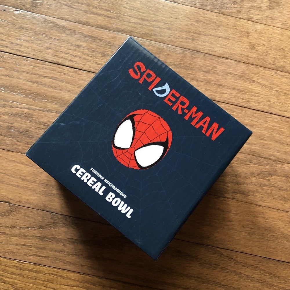 Collectible spiderman cereal bowl